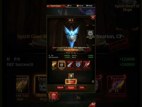 Immortal Legend — I'm finally using the [Spirit Gear Treasure Map] that I bought during Server Merge