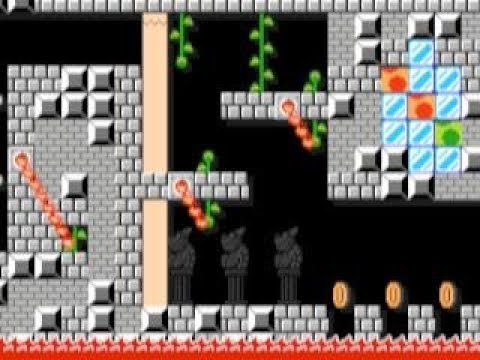 (SMT) 8-4 Bowser's Fortress ⚡️ by Rowlet ⚡️ SUPER MARIO MAKER Raw GAMEPLAY