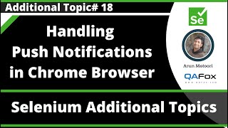 Handling Push Notifications in Chrome Browser using Selenium