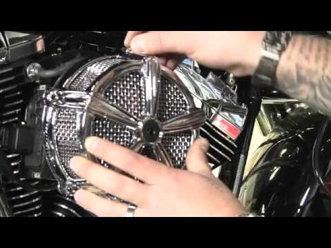 Kuryakyn Garage High Five Mach II Air Cleaner 2010 Harley Metric - video