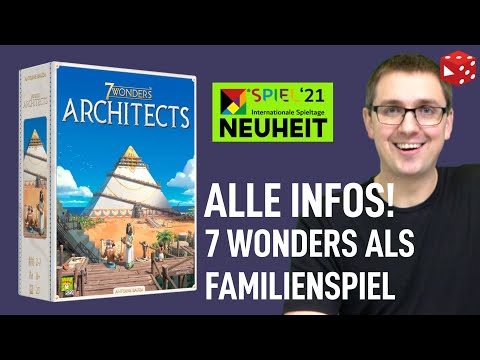 7 Wonders Architects - The family version of the Kennerspiel des Jahres 2011 - Board game review