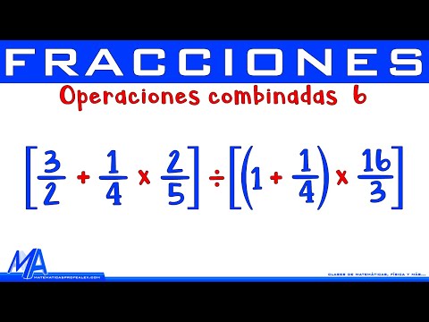 Operaciones combinadas con fracciones | Ejemplo 6