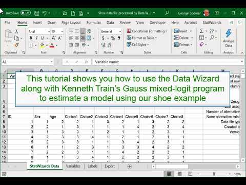 Animated Gauss mixed logit tutorial