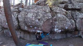 Video thumbnail of La laja, 6c. Albarracín