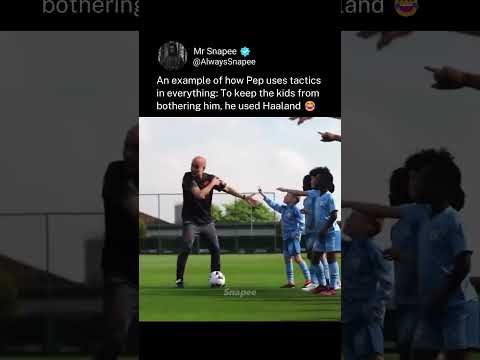 Pep uses tactics on Haaland 😂