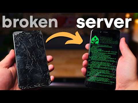 I Turned This Broken Phone Into A Home Server