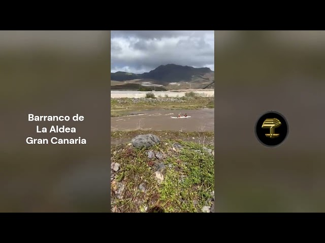 En kayak por el barranco de La Aldea