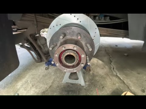 Dodge Ram 3500 Rear Rotor, Caliper, Brake Pad, Parking Brake Shoe, Bearing & Race Replacement DIY