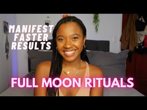 3 Powerful Full Moon Rituals to MANIFEST FASTER RESULTS! | How to Manifest with the FULL MOON
