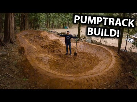 Breaking Ground on My New Backyard! - Building a Pumptrack and Step Down!
