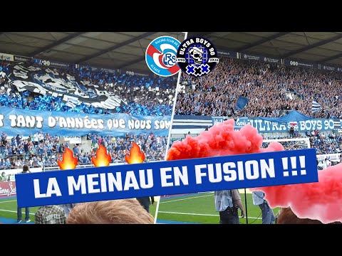 LES CHANTS DE LA MEINAU !! LE RETOUR DU PUBLIC ! - Strasbourg - SCO Angers, (Ultra boys 90 / UB90)