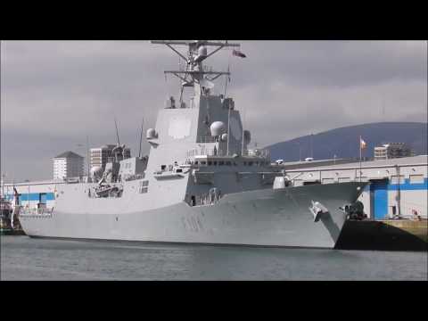 Spanish Warship F 104 SPS Mendez Nunez in Belfast