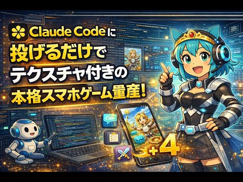 【画像生成AI活用】テクスチャ付きハイパーカジュアルゲーム量産方法｜Claude Code