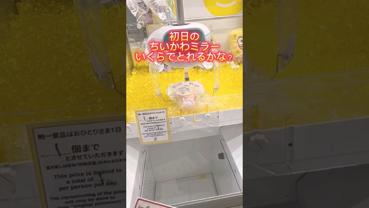 逃げ去ってしまおうか#クレーンゲーム#ゲームセンター#ちいかわ