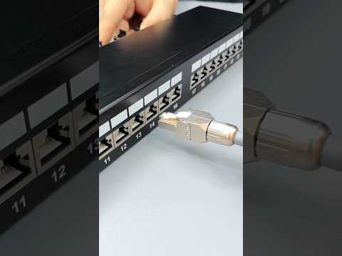 Shielded cabling system cat.6 or cat6a modular plug rj45 connector with ethernet cable #diy #cabling