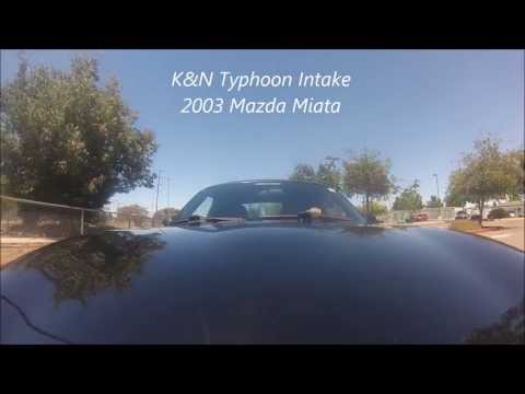 Miata Intake - K&N Typhoon Intake Sound Clip