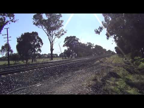 XPTs ST24 on East Track & ST23 at Wilbrahams Rd, Between Violet Town and Euroa 6.7.2022