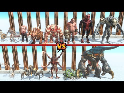Alien Exotica vs Infernals - Animal Revolt Battle Simulator