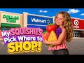 SQUISHIES PICK WHERE to SHOP?! 💥🤯 #viral #video #funny #trending #fyp #viralvideo #comedy #trend
