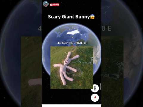 Scary Bunny Found On Google Earth😱 #shorts #scary