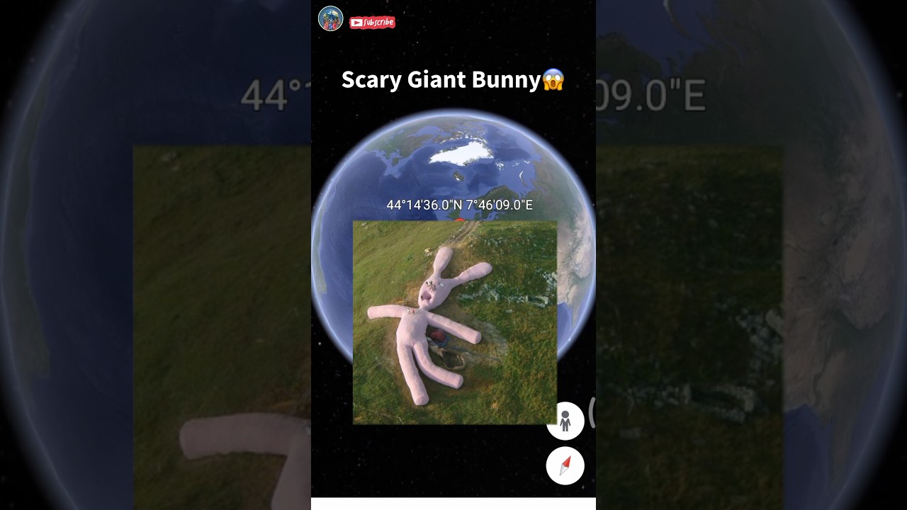 Scary Bunny Found On Google Earth😱 #shorts #scary