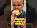 Baby Trying Famous Japanese Soufflé Cheesecake Cute Yummy