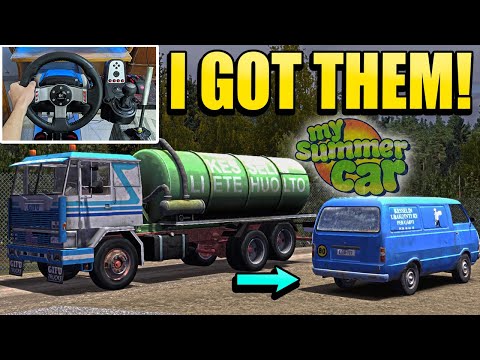 Satsuma is FIXED! | NOW I Own Poop Truck & Van! - My Summer Car W/ Logitech G27 + Wheel Cam #13