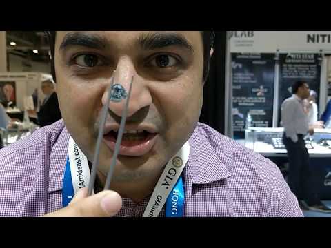 Largest fancy intense blue colour lab grown diamond