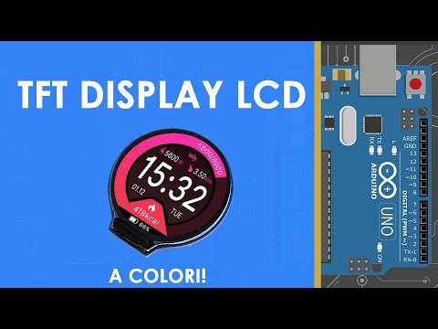 Come Pilotare un DISPLAY TFT a COLORI per ARDUINO! Puoi Crearci un Orologio!