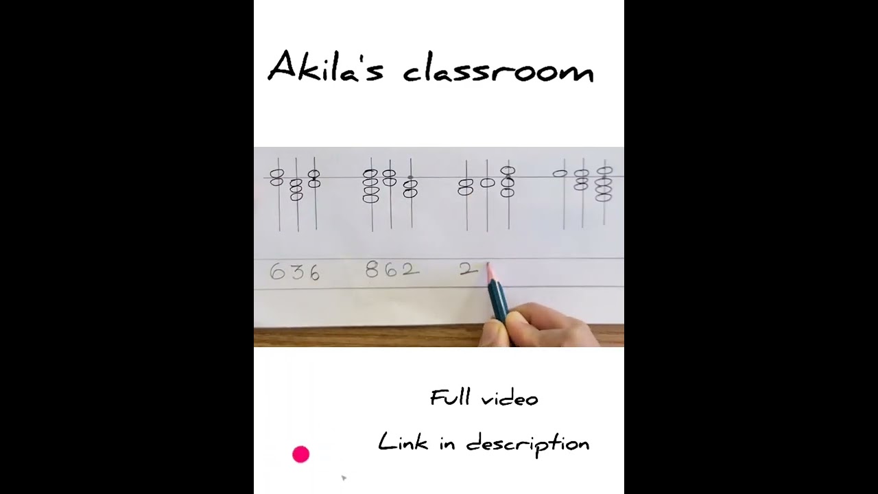 Abacus Activity Sheet  - 19 ( a ) | Write the beads value