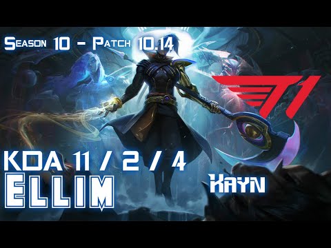 T1 Ellim KAYN vs NIDALEE Jungle - Patch 10.14 KR Ranked
