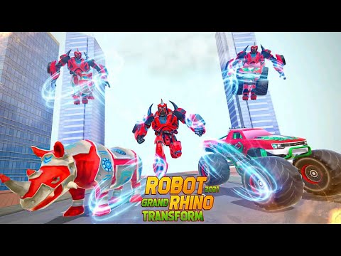 Grand Rhino Robot Monster Truck Transform Game 21 (By Grand Superhero Games) - Android Gameplay