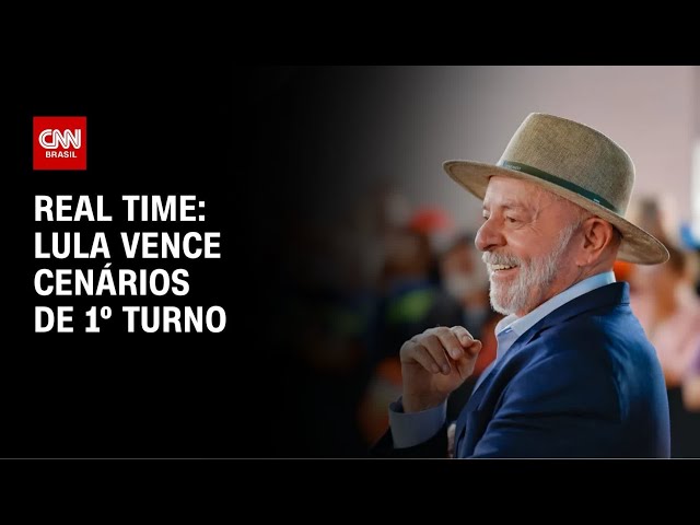 Real Time: Lula lidera contra todos os adversários no 1º turno | LIVE CNN