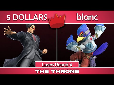 The Throne | 5 DOLLARS (Kazuya) vs blanc (Falco) | Losers Round 4 | SSBU Ultimate Tournament