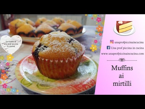 Muffins ai mirtilli (American blueberry muffins)