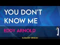 You Don't Know Me - Eddy Arnold (KARAOKE)