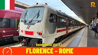 Cab Ride Florence - Rome (Direttissima and Florence–Rome Railway, Italy) train driver