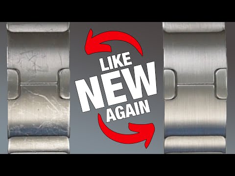 How To RESTORE Apple Watch Stainless Steel LINK Bracelet / Band - Remove Scratches