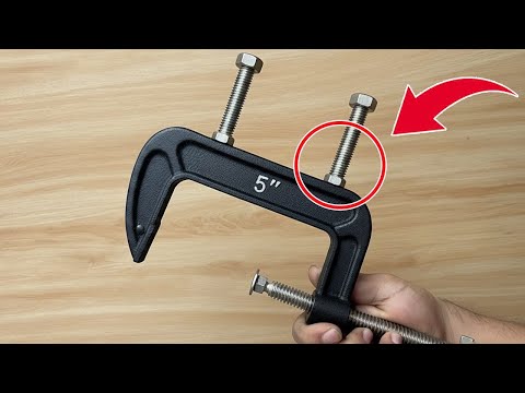 Just Attach a Bolt to C-clamp — You’ll Be Surprised When It Turns into a 5-in-1 Tool