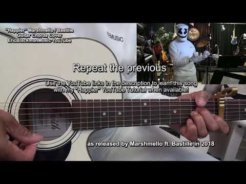 HAPPIER Marshmello ft. Bastille Guitar Chords Cover EEMusicLIVE + Lesson Link