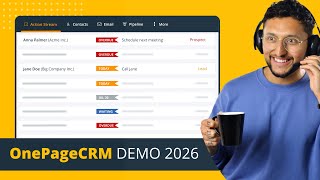 Simple CRM for Small Business | OnePageCRM Demo (2026)