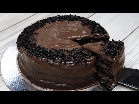 Eggless Chocolate Cake Recipe Without Oven | Super Moist Chocolate Cake