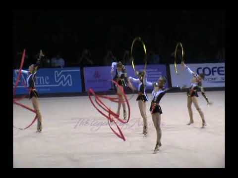 UKRAINE 3 ribbons 2 hoops - 2011 Thiais Groups EF