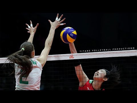 UNBELIEVABLE Women's Volleyball Blocks 1 vs 1 | Women's Volleyball Nations League 2018