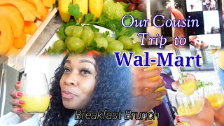 Vlog: Our Cousins trip to #Walmart | House Tour | PT. 2 | #BreakfastBrunch