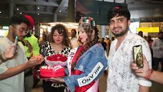 Rakhi Sawant Celebrate Her Birthday At Airport Arrival