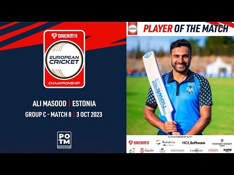 POTM: A.Masood - ER vs EST | Highlights | Dream11 ECC23 | 3 Oct 2023 | ECC23.036