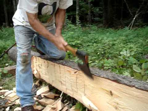 Mike Beaudry Hewing with John Neeman Bearded Axe