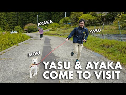 Amigos vêm nos visitar - escolhemos chá, fizemos chá e comemos muito porque choveu muito