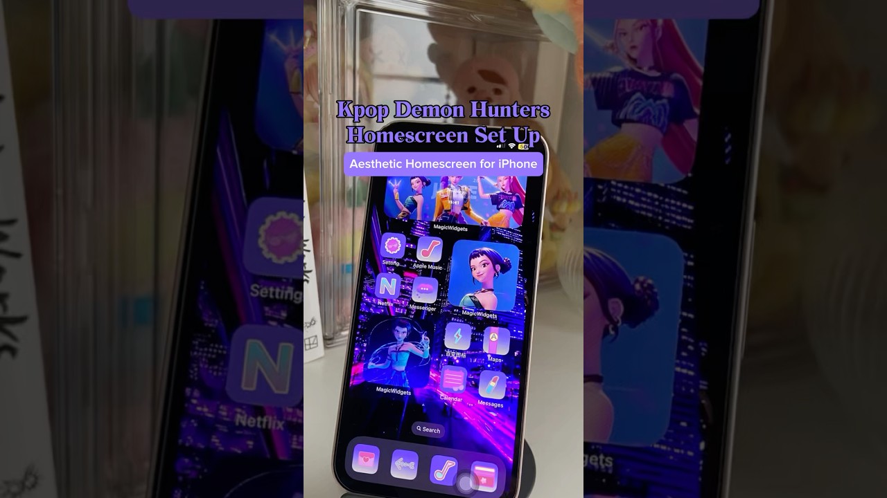 KPOP Demon Hunters Wallpaper 🔮📱#KpopDemonHunters #Netflix #MyIconChanger #MagicWidgets